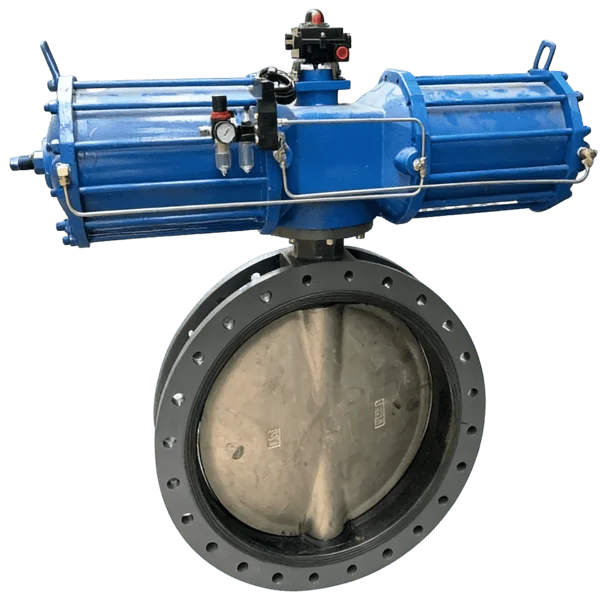 Pneumatic Flanged Butterfly Valve 1