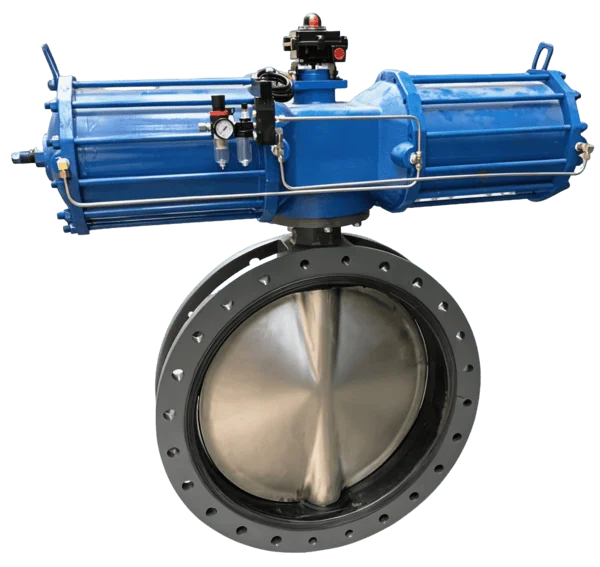 Hydraulic U-Type Flanged Butterfly Valve 1
